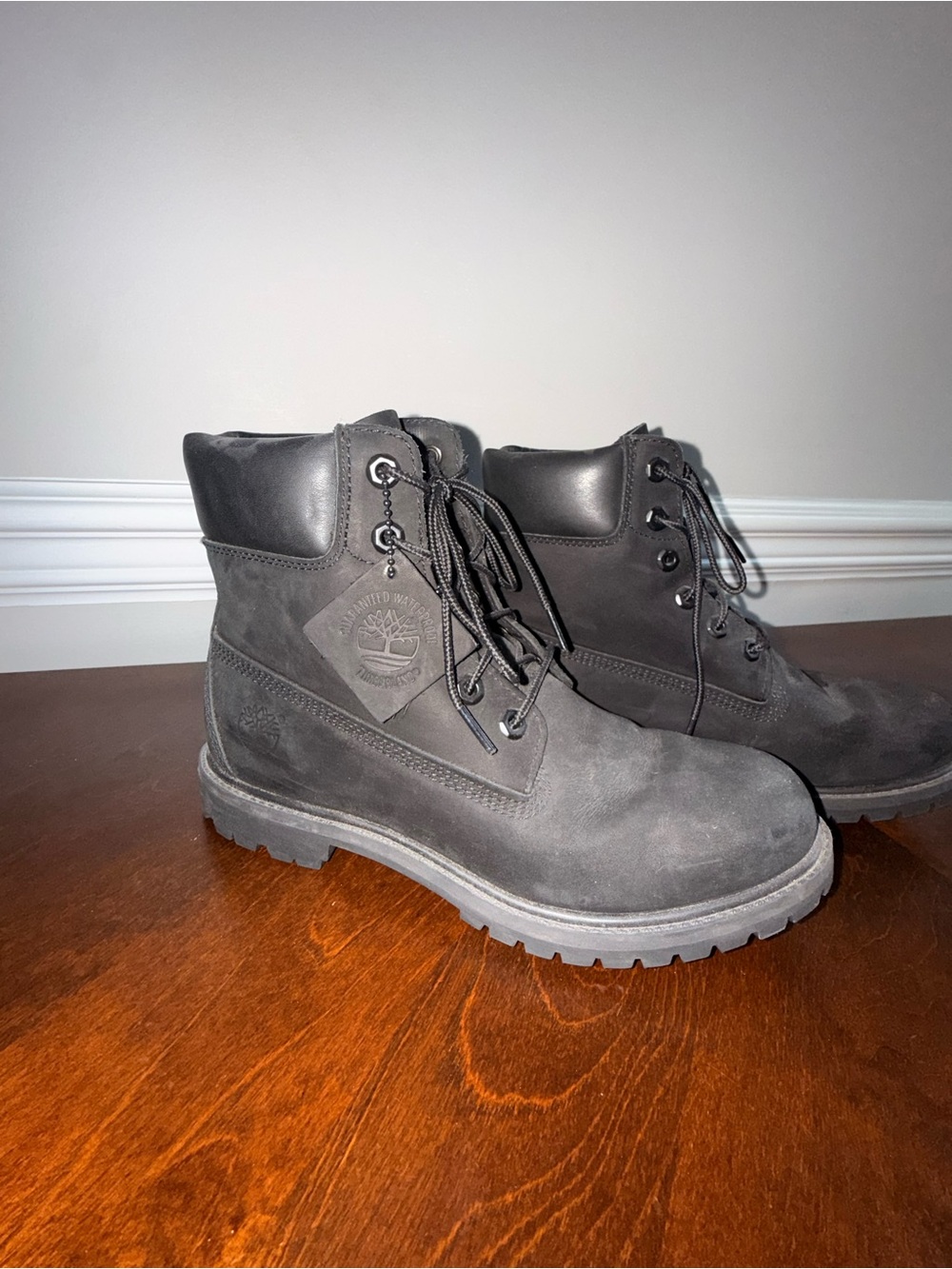 Timberland Black Womens Lace-Up Work Boots